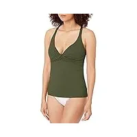 seafolly dd cup wrap front tankini top swimsuit haut ivy, 34 femme