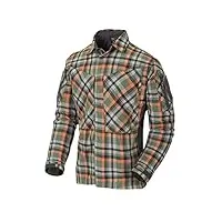 helikon-tex homme mbdu flannel chemise timber olive plaid taille m