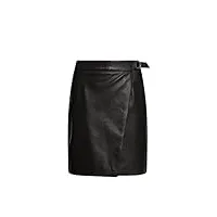 oakwood jupe en cuir silvia ref 53605 noir - noir - 34