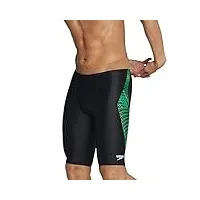 speedo maillot de bain jammer powerflex pour homme avec imprimé aux couleurs de l'équipe, homme, slips de bain, mpwrflxteamprintjammer, coded speedo green, 50