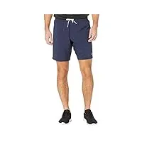 reebok men's standard workout ready woven shorts, vector navy, large