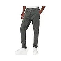 replay pantalon chino benni regular fit hyperflex avec stretch, vert (military green 030), 30w / 32l homme