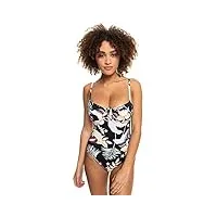 roxy printed beach classics - maillot de bain une pièce - femme - m - noir