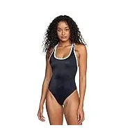rvca maillot de bain une pièce standard cheeky pour femme, binded cheeky one piece / rvca black, taille xl