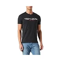 teddy smith - ticlass - tee-shirt pour homme - casual - noir mélangé - taille l
