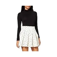 love moschino skirt printed in all-over mini hearts jupe, f.bco scri.nere, 40 femme