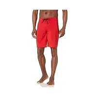 billabong short de bain classique et solide pour homme, lifeguard red, 42/44