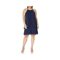 s.l. fashions plus-size embellished halter neck tier dress robe pour une occasion spéciale, bleu marine, 52 fr femme