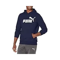 puma essentials sweat à capuche en polaire avec grand logo sweatshirt, pervenche, xl homme