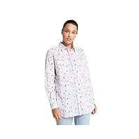 chemise en popeline imprimée farro marina rinaldi - blanc - 44