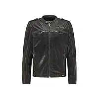 mustang veste en cuir pour homme, vintage noir, xl