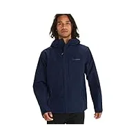 marmot homme minimalist jacket, veste imperméable gore-tex, manteau de pluie résistant au vent pour le vélo, coupe-vent hardshell respirant de mi-saison, arctic navy, xl