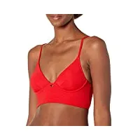 bcbgmaxazria women's underwire midkini maillot de bain pour femme rouge taille 6