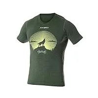 brubeck t-shirt pour homme,t-shirt à manches courtes,t-shirt de randonnée,t-shirt de trekking respirant,t-shirt fonctionnel sans coutures,27 % laine mérinos,ss12650a