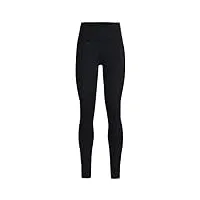 under armour women's standard motion leggings, black (003)/club purple, large short