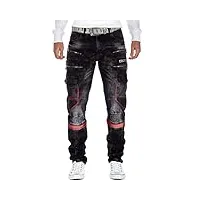cipo & baxx jeans pour homme cd561-bans noir w42/l36