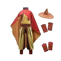 lito angels deguisement raya et le dernier dragon costume pour enfant filles, taille 11-12 ans, ensemble c avec chapeau et cape (étiquette en tissu 150), multicolore