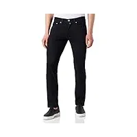 pierre cardin 5-pocket lyon tapered jeans, bleu/noir usé, 40w x 30l homme