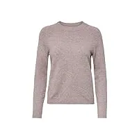 only onlrica life l/s pullover knt noos sweater, rose en bois-détails : mélange, s femme
