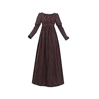 pgy robe jane austen robe de thé dress de bal vintage pour femmes, robe empire cosplay taille haute s