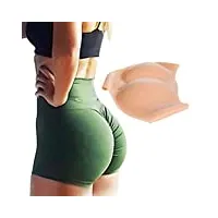 juzi store faux cul en silicone femme culotte push up fesse rembourré butt lifter panty, pour bodyshaper push up rembourrage sexy fesses renforceurs (color : natural, taille : c~640g)