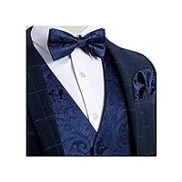 ddsp hommes veste d'or gilet de mariage en soie solide for les hommes boutons de manchette cravat set for tuxedo suit sleeveless (color : mj 120, size : l.)