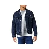 wrangler authentic jacket veste homme, bleu coalblue, m
