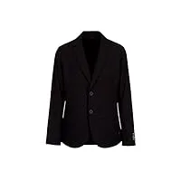 a|x armani exchange blazer extensible avec logo icône pour homme, noir, 52
