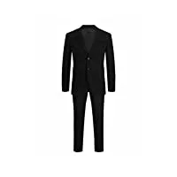 jack & jones blazer croisé et pantalon de tailleur jprsolaris costumes super slim fit black 56 black 56