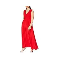 gina bacconi women's chiffon maxi dress robe de cocktail, rouge, 46 femme