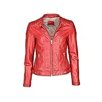 mustang veste en cuir pour femme - 31020257, rouge, xs