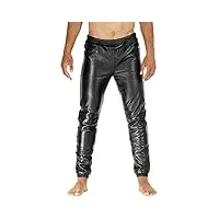 bockle® the boyjog pants pantalon en cuir home tube skinny slim fit hommes, size: 34w / 36l