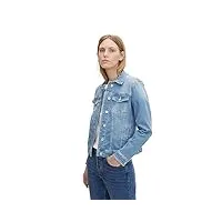 tom tailor 1016402 veste en jean en coton bio femme ,10142 - light stone blue denim ,xxl