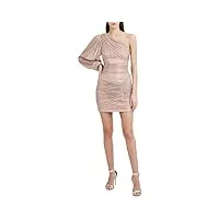 bcbgmaxazria mini dress with one long relaxed sleeve robe, rose, xs femme