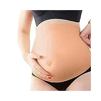 xbsxp faux ventre de femme enceinte, faux ventre en silicone souple au toucher réel 3-10 mois, ventre de femme enceinte avec bosse artificielle, idéal pour la photographie, acteur, acces