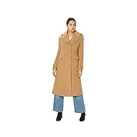 anastasia fashions manteau militaire croisé en laine et cachemire pour femme chameau taille 50