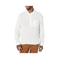 velvet by graham & spencer chemise à manches longues gerald pour homme, blanc, taille l