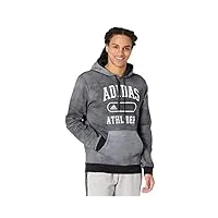 adidas athletic dept pullover hoodie grey/black 2xl