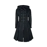 poizen industries manteau haunt femme trench-coat noir xl 100% polyester