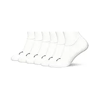 calvin klein footie chaussettes, blanc, taille unique (lot de 6) homme
