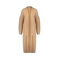 gerry weber manteau en laine et cachemire pour femme - manches longues - couleur unie, camel melange., 40