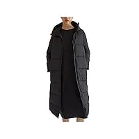 ecoalf - manteau lenox long noir - gajklenox4070ww21- 319 black- manteau long femme, noir , l taille tall