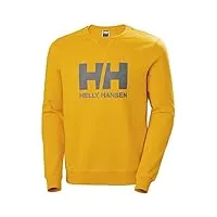 helly-hansen hh logo crew sweat pullover, jaune, m homme