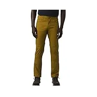 prana pantalon slim standard à double pic pour homme, bronze antique, 96,5 x 76,2 cm (l x l)