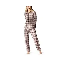 schiesser schlafanzug lang ensemble de pijama, pêche, 50 femme