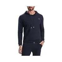 ted baker baker hommes french terry crossou sweat à capuche - marine - s