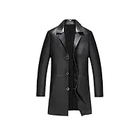 veste en cuir pour homme - style professionnel et décontracté, noir , xxl