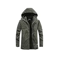 vestes cargo en polaire d'hiver pour hommes veste aviateur militaire épaisse et chaude manteau trench business parka chaud chic simple coat m-4xl