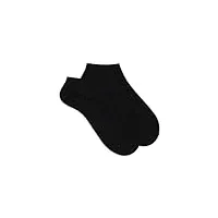 gallo - marque italienne, chaussettes invisibles teinte unie gris anthracite, charcoal grey,