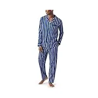 schiesser pyjama long pour homme bleu 54